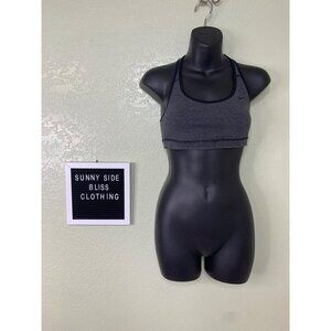 Nike Dry Fit Gray & Black Reversible Sports Bra Size Medium